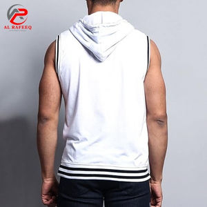 Chaleco Deportivo de Punto sin Mangas para Hombre con Capucha de Malla Transpirable, Logotipo Personalizable, Camiseta sin Mangas Informal y Transpirable - Product Image 3