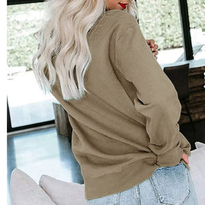 Sweat-shirt de couleur personnalisé OEM le plus vendu pour femmes polaire à la mode unisexe grande taille à vendre - Product Image 5