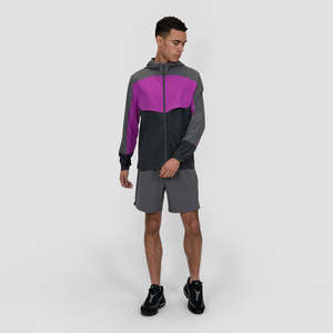 Veste coupe-vent d'extérieur pour hommes de marque personnalisée veste coupe-vent légère à capuche en tissu écologique imperméable pour l'hiver - Product Image 1