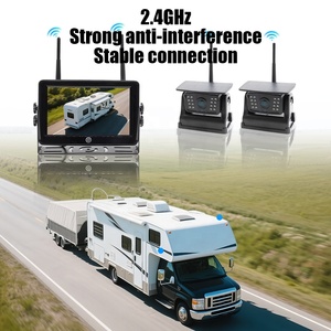 Wireless 7" Touch Screen Backup <strong>Camera</strong> System Solar Magnetic Battery Powered Hitch <strong>Camera</strong> for RV Truck <strong>Horse</strong> <strong>Trailer</strong> No Wiring - Product Image 2