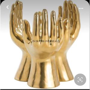 Vente chaude le plus demandé de haute qualité plaqué or de qualité supérieure mains en métal Designer Sculpture maison décorative Accents approvisionnement - Product Image 5