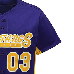 Uniforme de baseball de haute qualité fabriqué de haute qualité Matériau durable Vêtements de sports de plein air Nouveau design Uniforme de baseball - Product Image 5