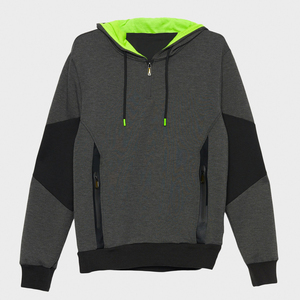 Chandails à capuche avec logo pour hommes en relief avec poche kangourou et motif hip hop personnalisé de haute qualité sweat à capuche pour hommes OEM - Product Image 5