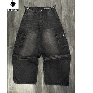 Streetwear Boyfriend Baggy Corduroy <b>Y2k</b> Mid-Rise Eco-Friendly Breathable Summer Straight Leg Korean Style Women's <b>Trousers</b> - Product Image 3