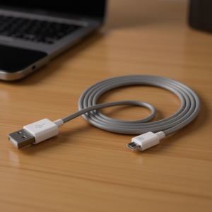 Cable de Datos Micro-USB STYLECOLOR de 1 m USBDATAMUSBSMARW para Carga Conveniente y Transferencia Rápida de Datos - Product Image 3