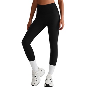 Breathable Ribbed <b>Leggings</b> Butt Lift Sweat Wicking <b>Tummy</b> <b>Control</b> <b>Leggings</b> Soft <b>Gym</b> <b>Leggings</b> - Product Image 3