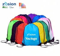 7 jours de temps de Production quantité minimale de commande 100 pièces Polyester étanche cordon sac à dos sac de sport LOGO personnalisé Sac