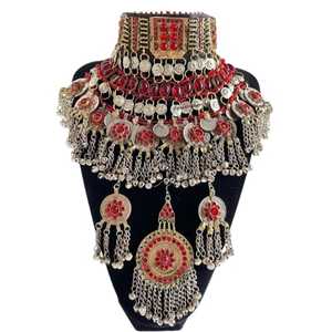 Directo de fábrica hecho a mano de moda turquesa estilo afgano compromiso boda fiesta conjuntos de joyas de acero inoxidable para mujer personalizado - Product Image 1