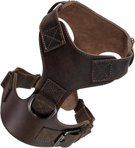 Harnais de chien en maille rembourré à la mode en cuir PU de style japonais en gros pour petits/moyens/grands chiens-Durable et respirant - Product Image 4