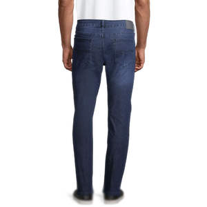 Pantalones Vaqueros de Diseño Nuevo para Hombre, Vaqueros de Mezclilla Regular para Hombre, Pantalones Rectos Azules Rotos, Elásticos, de Alta Calidad, Marca, Ajustados - Product Image 2