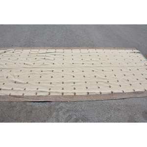 พรมตุรกีวินเทจคลาสสิกสีเบจ5.1 x 11ft งานเย็บปะทำด้วยมือวัสดุโพลีเอสเตอร์ขนยางรองสำหรับวัยรุ่นที่อยู่อาศัย - Product Image 3