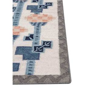 พรมขนสัตว์ทอมือลายดอกไม้สีงาช้าง ขนาด 9x12 ฟุต รูปทรงสี่เหลี่ยมผืนผ้า สำหรับห้องนั่งเล่น ห้องนอน ทางเดิน-รุ่น ADWL-13289 - Product Image 4