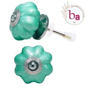 De acuerdo, perillas de melón de cerámica de mar de neón para cocina, tocador, dormitorio, almacén exterior, sala de estar para armarios, manijas de puerta de cajón - Product Image 1