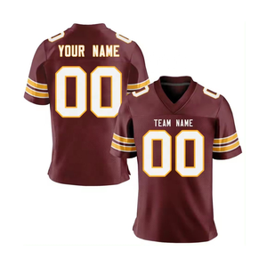 Camisetas de Fútbol Americano Personalizadas 2026, Elegantes, Sublimadas, Manga Corta, 100% Poliéster, Transpirables, de Secado Rápido, Bordado Personalizado - Product Image 2