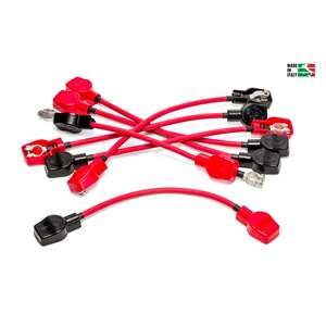 Cable de puente de batería de alta calidad cable de refuerzo de servicio pesado x600 corto para carretillas elevadoras y vehículos industriales - Product Image 1