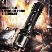 Lampe torche LED antidéflagrante en alliage d'aluminium BL-8, 400 lumens, IP65, rechargeable DC, multifonction industrielle, Ra80, 6000K