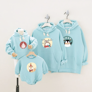 Hauts assortis pour la famille de Noël avec impression personnalisée fabriqués au vietnam - Product Image 5