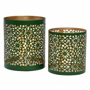 Fancy Design Green Powder Coating Metal <b>Round</b> Side <b>Table</b> Iron Indoor Outdoor Accent End <b>Table</b> Decoration Candle Holder On <b>Sale</b> - Product Image 3