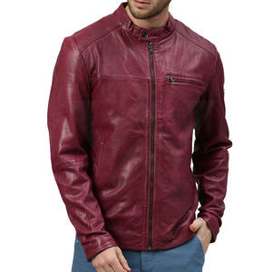 Veste en cuir personnalisée en gros, veste en cuir pour homme à séchage rapide, veste en cuir d'hiver pour homme, prix bas, veste en cuir pour homme - Product Image 1