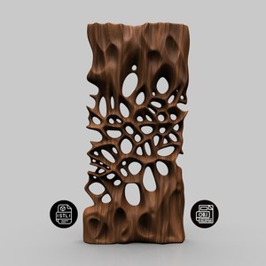 Decoración de Pared de Madera Ondulada con Diseños Art Deco Modernos, Marco Amarillo Limón, Sensor Táctil, Cuadro Colgante de Varias Piezas - Product Image 4