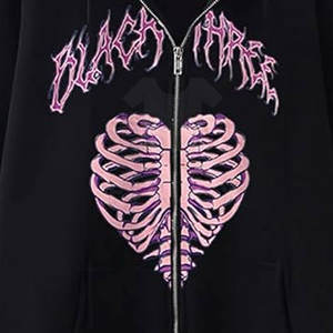 เสื้อฮู้ดผู้ชายผ้าฝ้าย100% ลำลองผ้าฟลีซเทอร์รี่มีซิปไซส์ใหญ่พิเศษพิมพ์ลายสำหรับผู้ใหญ่ - Product Image 4