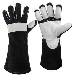 Gants de soudage en cuir de vachette robustes, résistants aux flammes, pour soudeurs professionnels - Product Image 2