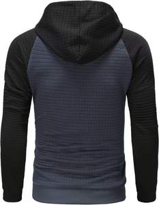 100% coton Streetwear pull à capuche impression numérique cravate-teinture Applique Design lavé à l'acide délavé solide doublé devant - Product Image 3