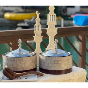 Top Seller Food Casserole Dish Home Dining <b>Table</b> Decoration Food Hot Pots Mother of Pearls <b>Work</b> Eid Pots - Product Image 6