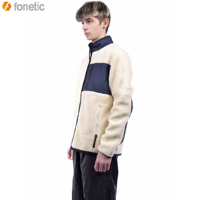 Veste d'hiver en polaire sherpa pour homme, col long et fin, personnalisable, de haute qualité, respirante, à séchage rapide, coupe-vent, vente en gros