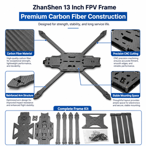 Ares 13 Inch Carbon Fiber FPV <b>Drone</b> Frame Kit for Long Range <b>Quadcopter</b> DIY Build - Product Image 3