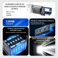 Station d'alimentation portable 500W LiFePO4 MPPT à onde sinusoïdale pure avec panneau solaire et lampe torche, batterie externe pour voiture, camping en extérieur et voyages autonomes