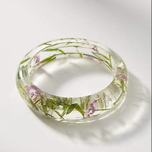 HACIENDO Joyería Resina Acrílico Pulsera Brazalete Exagerado Deslumbrante Multicolor Ancho Irregular Cuadrado Acrílico Pulseras para - Product Image 1