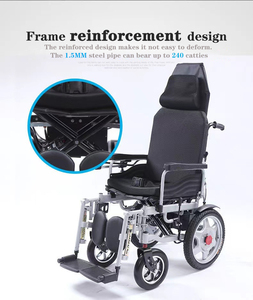 Fauteuil roulant électrique pliable léger avec assistance mobile à batterie au lithium facile à transporter - Product Image 6