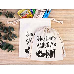 Sac de Récupération Après-Soirée Nashville - Pochette en Coton Bio pour Mariage et Enterrement de Vie de Jeune Fille, Impression Sérigraphique pour Vêtements, Artisanat, Emballage, Jouets - Product Image 1