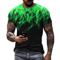 Camisetas de Manga Corta con Cuello Redondo, 100% Algodón, Transpirables, de Alta Calidad y Precio Económico, para Hombre, con Estampado Digital Personalizado