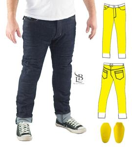 Jeans de course pour hommes personnalisés OEM Denim vêtements de moto de protection imprimés pantalons d'équitation de course pour la course de moto Jeans sur mesure - Product Image 5