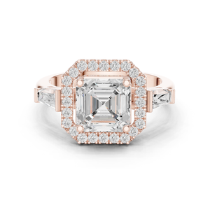 Bague de mariage Moissanite ovale 14K pour elle - Product Image 2