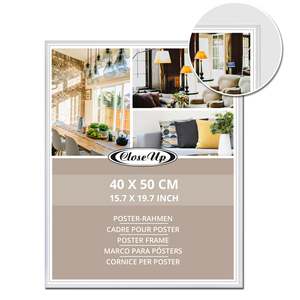 กรอบพลาสติกสีขาวขนาด 40 x 50 ซม. สำหรับโปสเตอร์ - Product Image 4