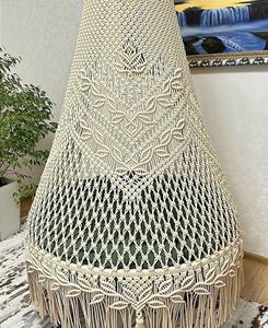 100 %handmade Macrame Hanging <b>Swing</b> Indoor Outdoor Boho Style Macrame Hand Woven Large Hanging Hammock Chair <b>Swing</b> - Product Image 6