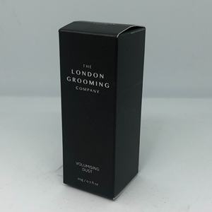 Custom <b>Silver</b> Foil Embossed Recyclable Paper <b>Boxes</b> with Matt Lamination UV Coating & Vanishing for Volumizing Hair Dust - Product Image 1