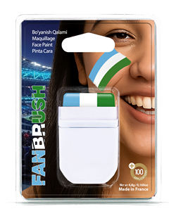 Pinceles de Maquillaje para la Copa Mundial de Uzbekistán, Venta al por Mayor para Distribuidores, Hechos en Francia, 48 Naciones, Colores y Logotipos Personalizados - Product Image 1