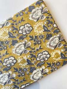 ผ้าฝ้าย100% บล็อกมือพิมพ์ลาย jaipur มรดกทางวัฒนธรรมแบบดั้งเดิมเป็นมิตรกับสิ่งแวดล้อม - Product Image 3