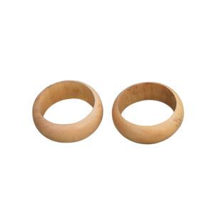 Brazaletes de madera hechos a mano de tamaño personalizado para mujer, pulsera de madera Natural de diseño único, brazalete de moda, joyería - Product Image 6