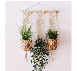 Colgadores de Macramé de Primera Calidad para Plantas, Decoración del Hogar, Adornos de Lujo, Personalizados - Product Image 1