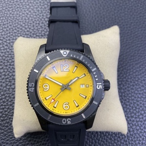 Montre mécanique pour hommes, jaune, étanche à 100M, bracelet en Silicone, montre de plongée automatique, lunette rotative, montre lumineuse de nuit - Product Image 2
