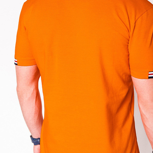 เสื้อยืดโปโลสำหรับผู้ชายพิมพ์โลโก้ขนาดพลัสไซส์เสื้อฟิตเนสเสื้อ100% แขนสั้นโซลิ - Product Image 6