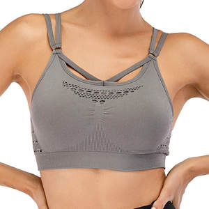 Soutien-gorge de sport de haute qualité pour femmes Logo personnalisé respirant coton Fitness Wear écologique durable Style Sexy faible commande minimum - Product Image 3