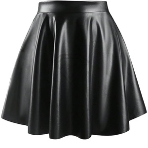 กระโปรงหนังน้ำหนักเบาแฟชั่นลำลองสำหรับผู้หญิงไซส์ใหญ่ ขายส่งเสื้อฤดูร้อนพร้อมกระโปรงหนังระบายอากาศเอวธรรมชาติ - Product Image 5