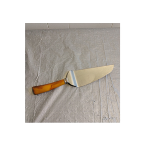 Juego de pastel y servidor de acero inoxidable con mango de madera para uso en restaurantes al mejor precio - Product Image 1