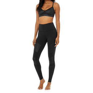 Highest Waist Moto <b>Leggings</b> Running Yoga Workout Women Leggy Custom Gym Fitness Wholesale Pants Slim Fitness <b>Leggings</b> - Product Image 6